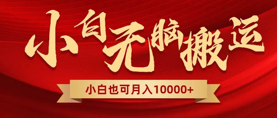 无脑搬运视频，全新平台独占玩法，一个账号每天1000+，多账号轻松扩张！-淘金创客