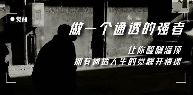 觉醒-做一个通透强者，让你醍醐灌顶，拥有通透人生，掌握强大的秘密-淘金创客