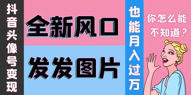 抖音头像号变现0基础教程-淘金创客