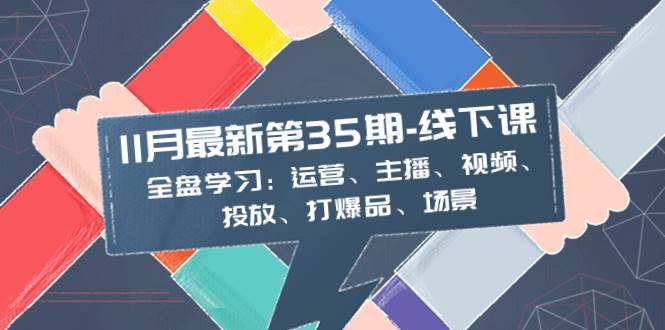 11月最新-35期-线下课：全盘学习：运营、主播、视频、投放、打爆品、场景-淘金创客