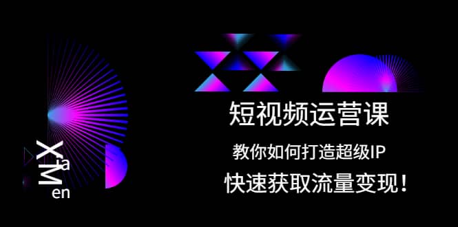 短视频运营课：教你如何打造超级IP，快速获取流量变现-淘金创客