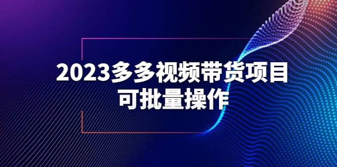 2023多多视频带货项目，可批量操作【保姆级教学】-淘金创客