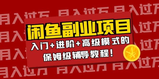 月入过万闲鱼副业项目：入门+进阶+高级模式的保姆级辅导教程-淘金创客