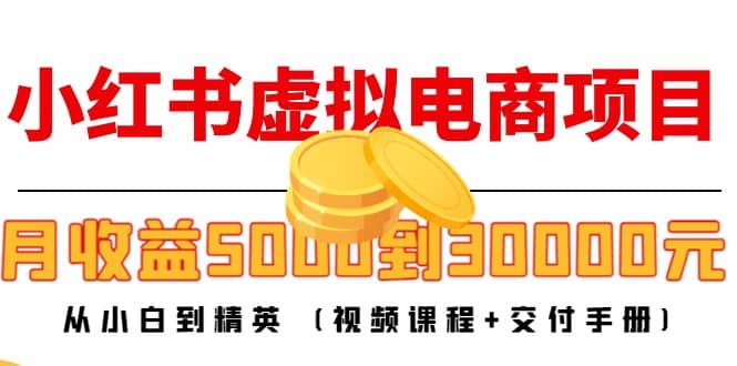 小红书虚拟电商项目：从小白到精英 (视频课程+交付手册)-淘金创客