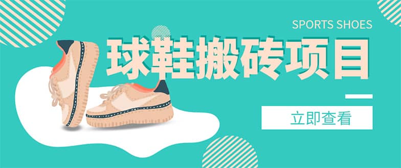 外面收费998的球鞋搬砖项目【详细教程+资源渠道】-淘金创客