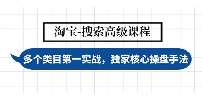 淘宝-搜索高级课程：多个类目第一实战，独家核心操盘手法-淘金创客