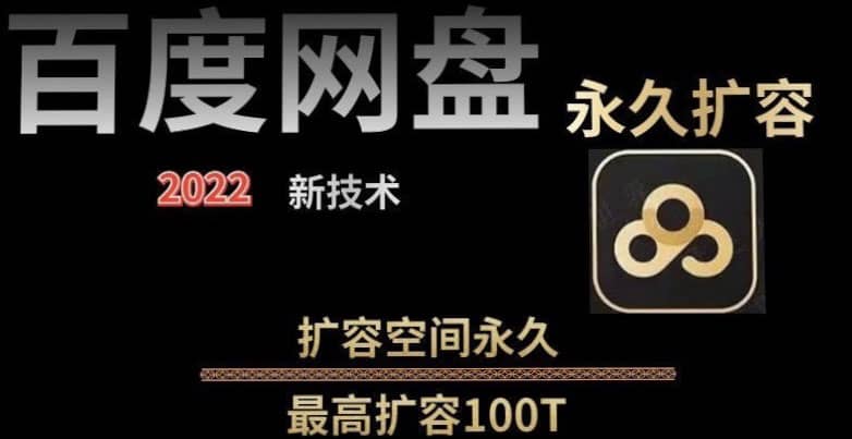 百度网盘无限扩容技术，外面卖399的，自用或出售都可以-淘金创客