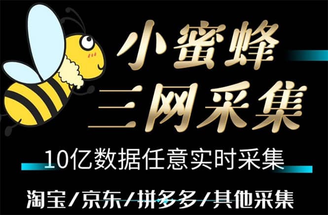 小蜜蜂三网采集，全新采集客源京东拼多多淘宝客户一键导出-淘金创客