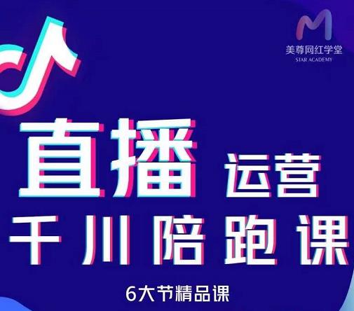 美尊-抖音直播运营千川系统课：直播​运营规划、起号、主播培养、千川投放等-淘金创客