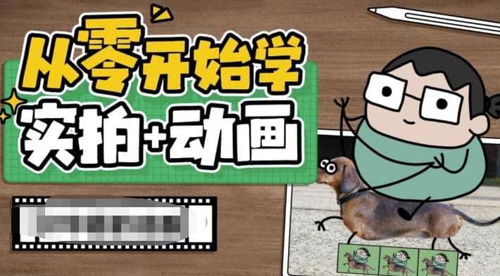 从零开始学实拍加动画，实拍加动画创意教程（49节视频课）-淘金创客