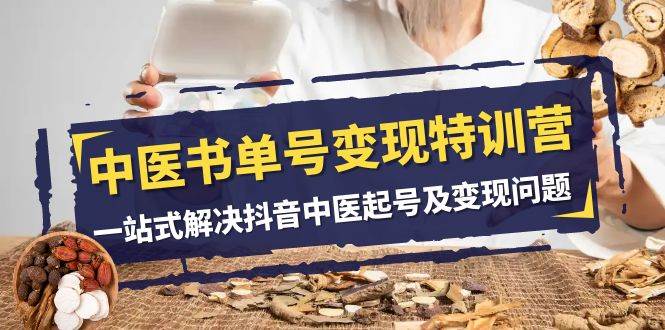 中医-书单号变现特训营，一站式解决抖音中医起号及变现问题（14节课）-淘金创客