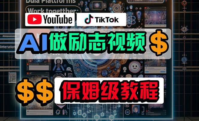 利用AI制作励志视频，在YouTube和TikTok赚钱，小白可做（附工具）-淘金创客