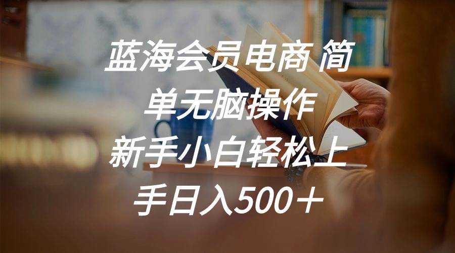 蓝海会员电商 简单无脑操作 新手小白轻松上手日入500＋-淘金创客