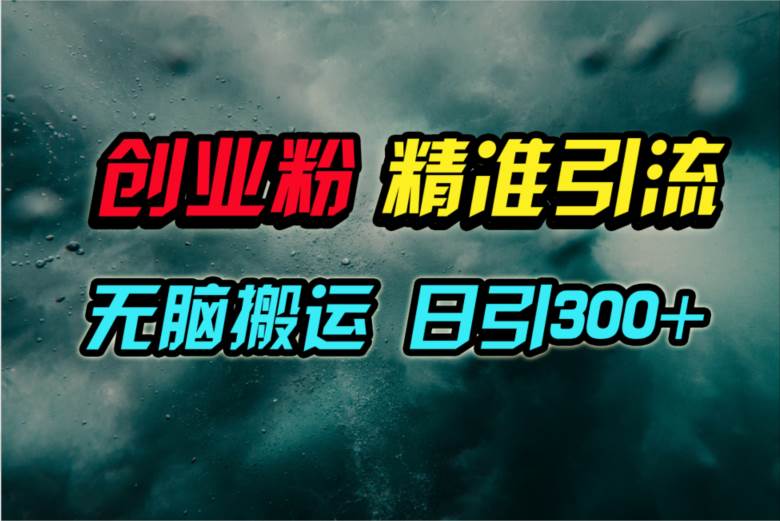 视频号纯搬运日引300+创业粉教程！-淘金创客