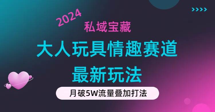 私域宝藏：大人玩具情趣赛道合规新玩法，零投入，私域超高流量成单率高-淘金创客
