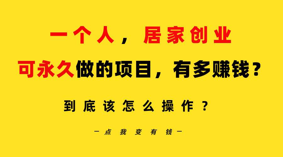 一个人，居家创业：B站每天10分钟，单账号日引创业粉100+，月稳定变现5W…-淘金创客