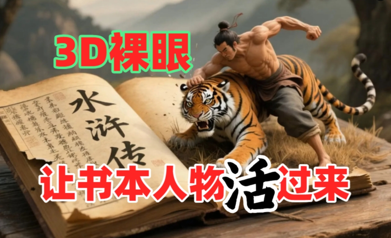 书本人物裸眼3D视频，一条视频收益过千，保姆级教程-淘金创客